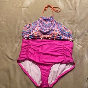 2 piece high waisted bathing suit
